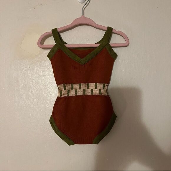 Misha & Puff Red Tank Keyboard Playsuit Size 0-6 Months NWT - Picture 2 of 3
